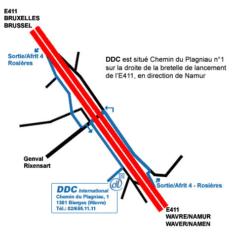 Plan d'acc�s DDC